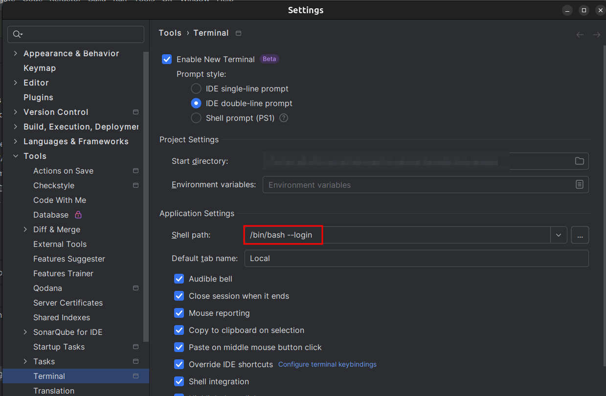 load bashrc from intellIIdea